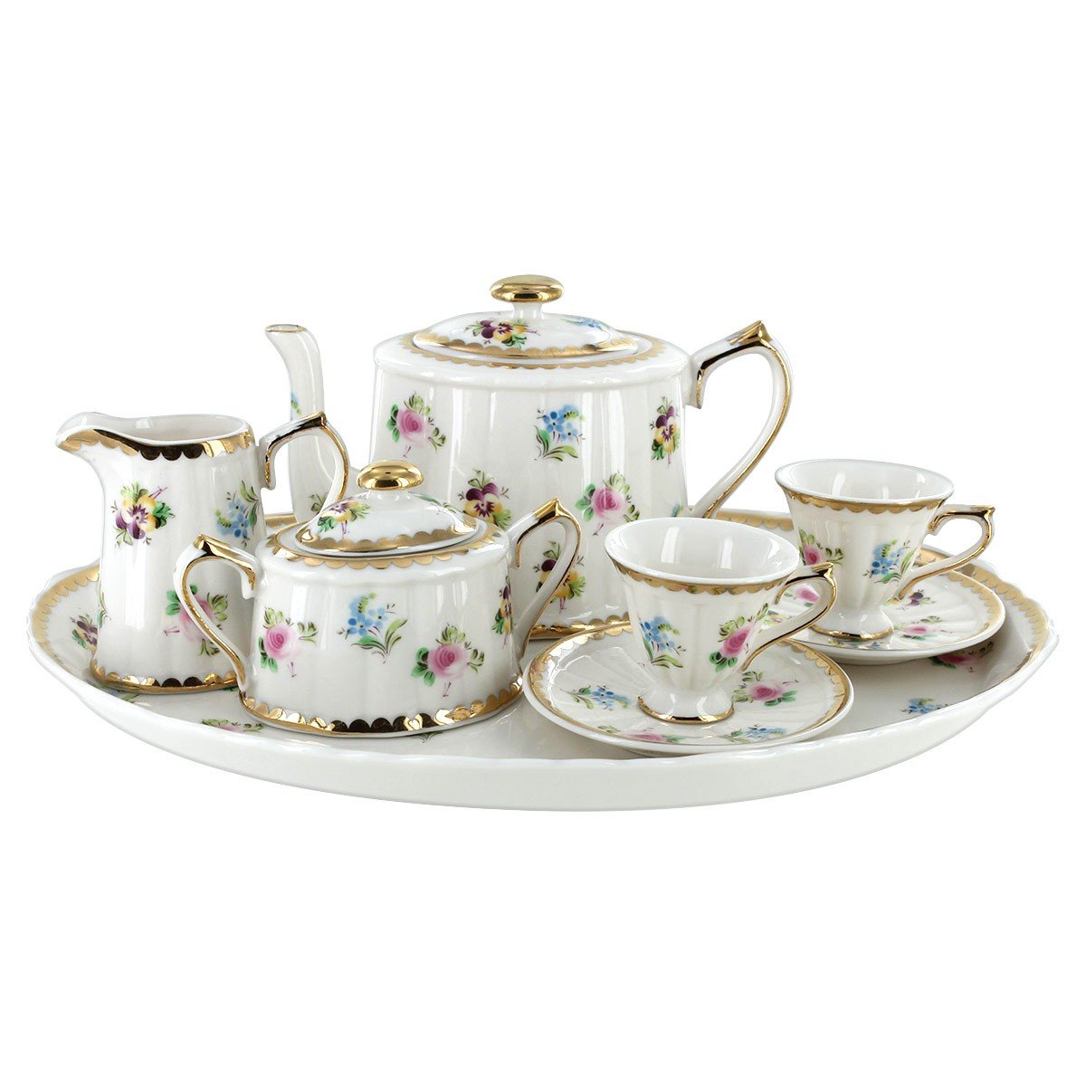porcelain toy tea set